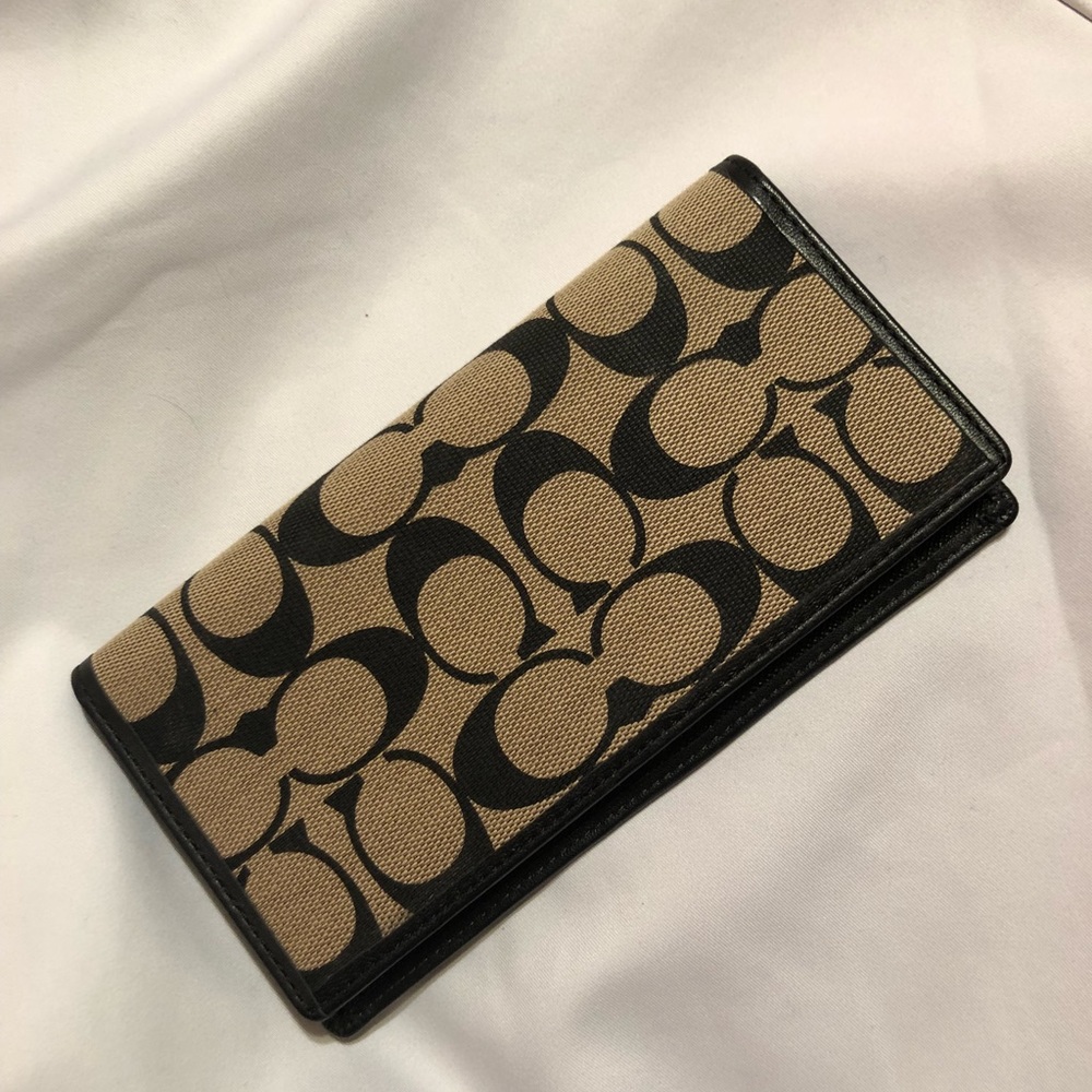 Coach checkbook cover